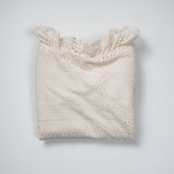 Andie Swim The Hydra One Piece Women’s Size Small Vanilla Crochet Lace Swimsuit - Picture 15 of 16